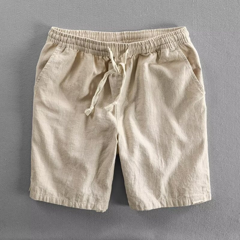 Shorts casual con cintura elástica y cordón para hombre - Jason