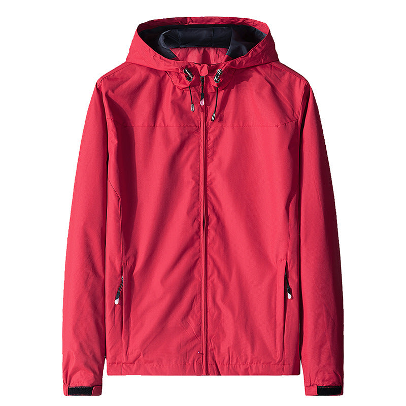 Chaqueta cortaviento para hombre con capucha y cierre de cremallera - Elvan