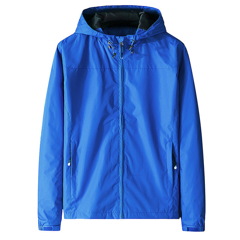 Chaqueta cortaviento para hombre con capucha y cierre de cremallera - Elvan