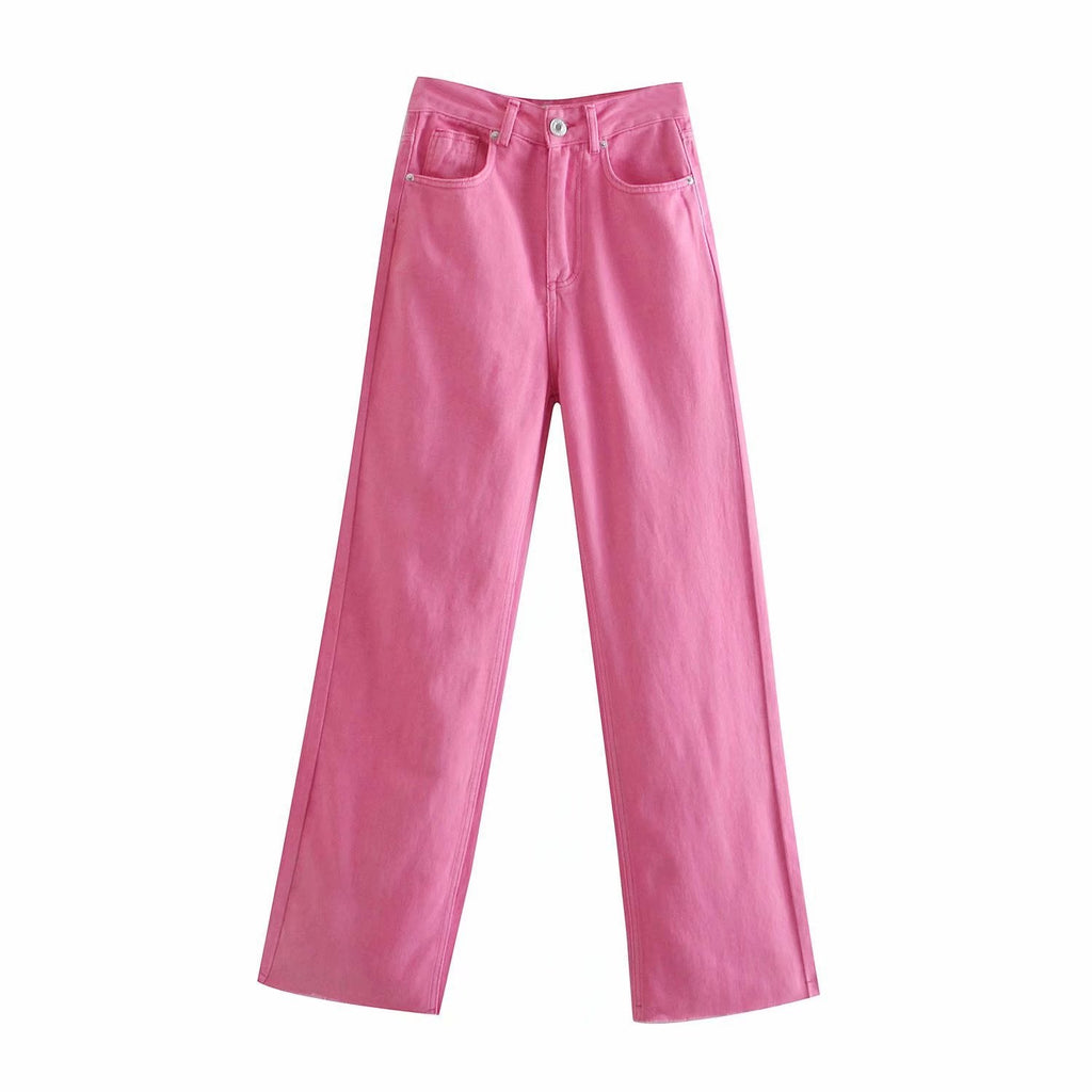 Jeans de mujer de tiro alto con pierna recta - Neriva