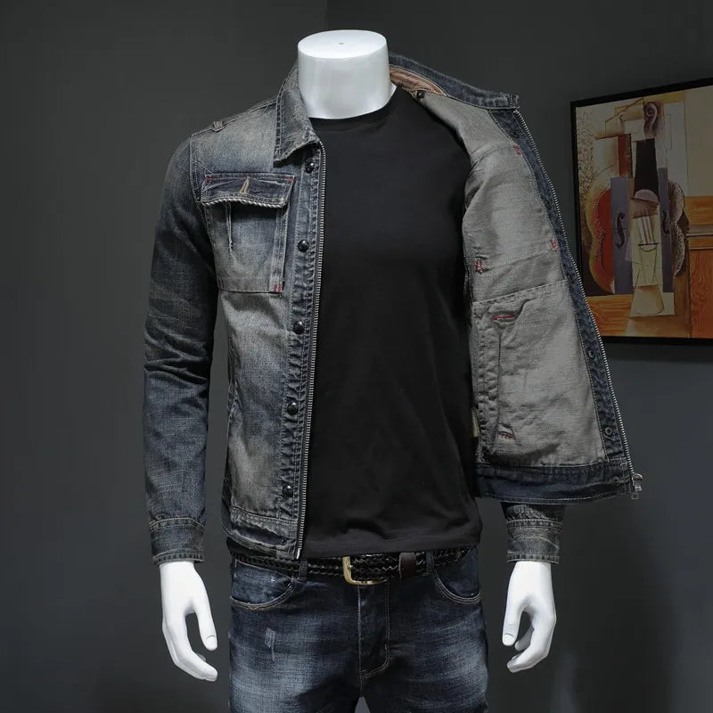 Chaqueta vaquera para hombre estilo casual de primavera - Roberto