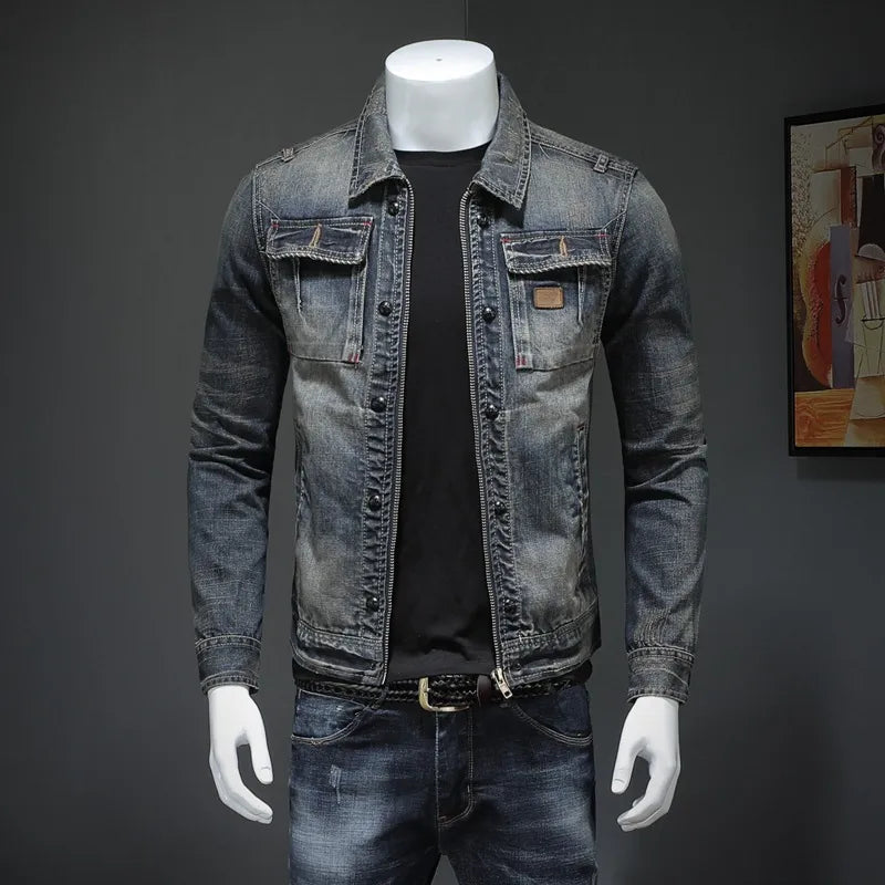 Chaqueta vaquera para hombre estilo casual de primavera - Roberto