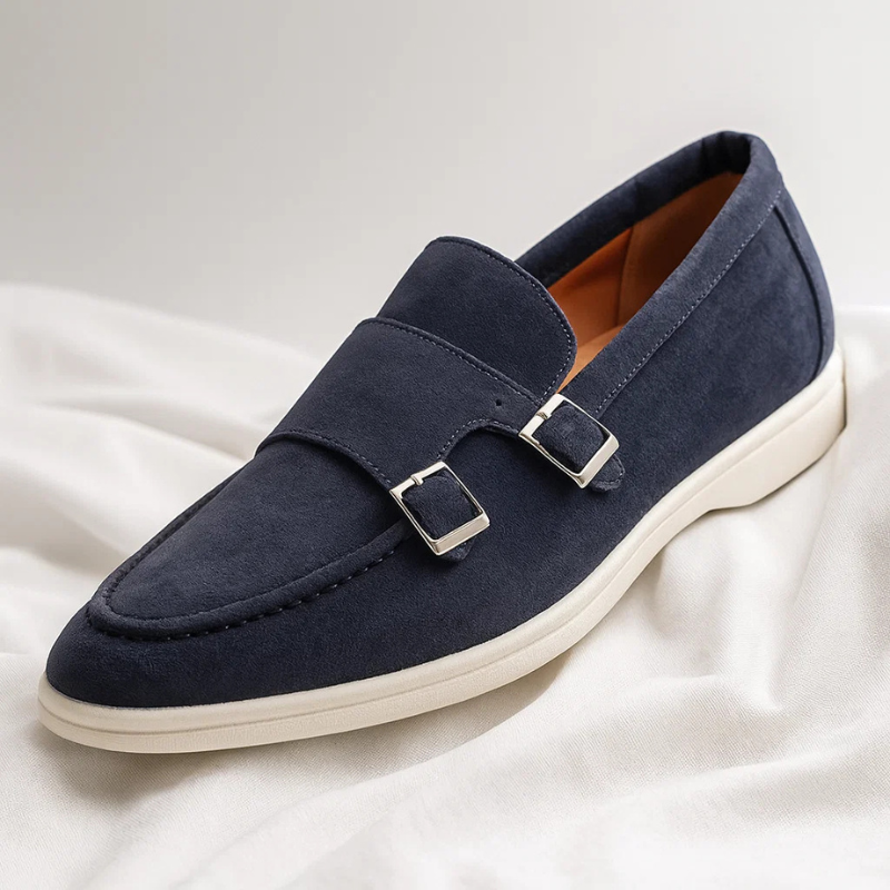 Mocasines elegantes con doble hebilla lateral para hombre - Gael