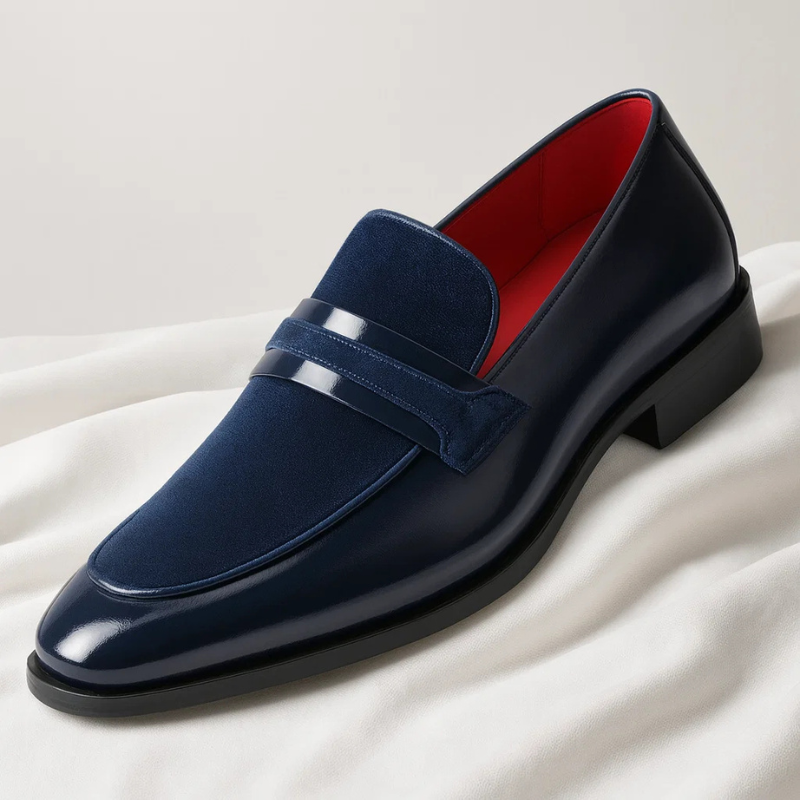 Mocasines de vestir para hombre acabado elegante sin cordones - Tavren