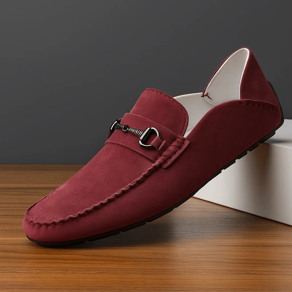 Mocasines slip on con detalle metálico frontal para hombre - Ricci