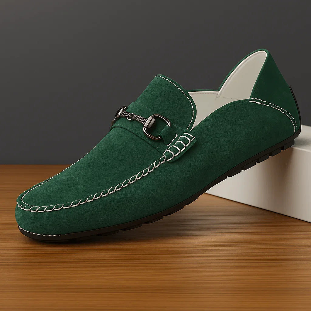 Mocasines slip on con detalle metálico frontal para hombre - Ricci