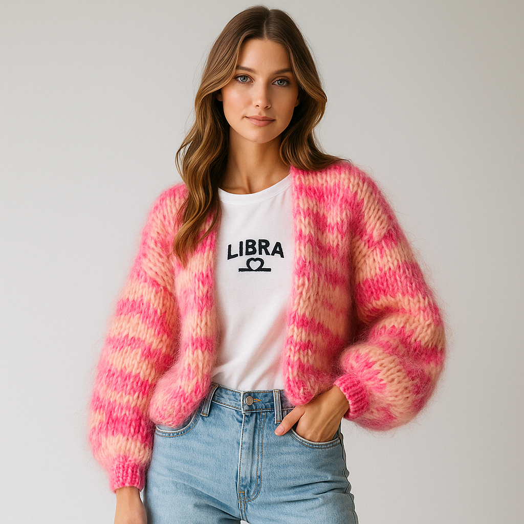 Cárdigan en punto esponjoso para mujer - Fedra