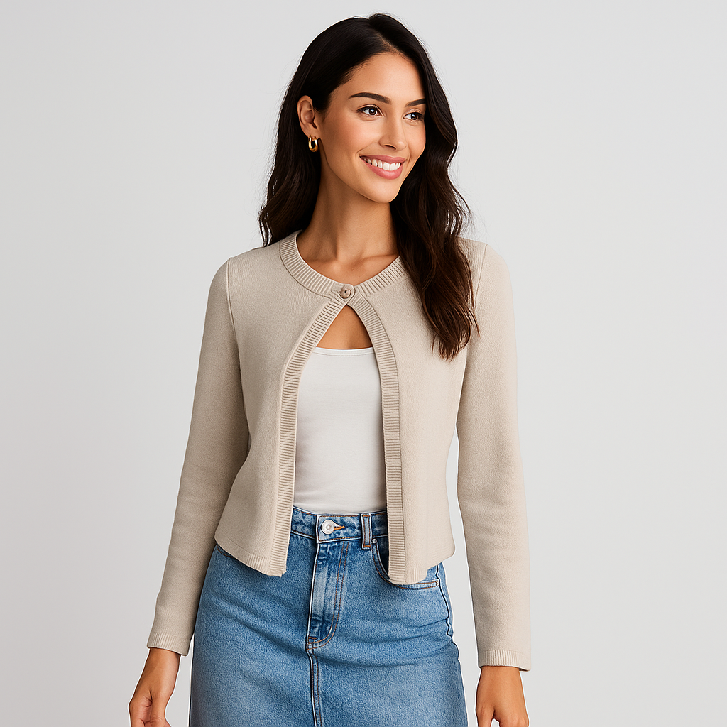 Cardigan de mujer chic con detalle frontal - Etherea