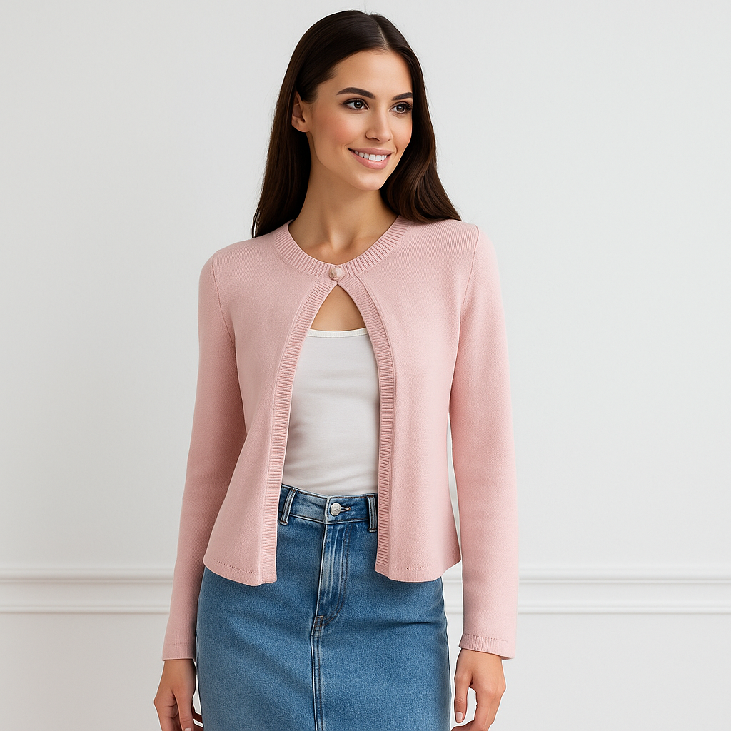 Cardigan de mujer chic con detalle frontal - Etherea