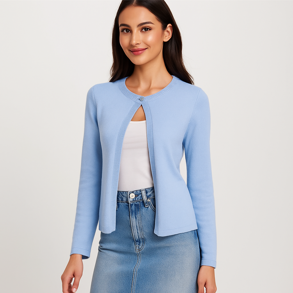 Cardigan de mujer chic con detalle frontal - Etherea