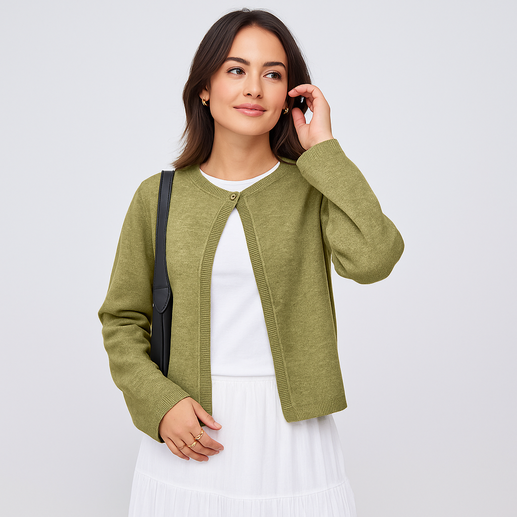 Cardigan de mujer chic con detalle frontal - Etherea