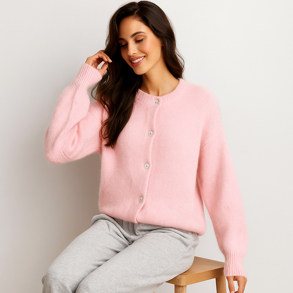 Cárdigan con botones frontales para mujer - Anika