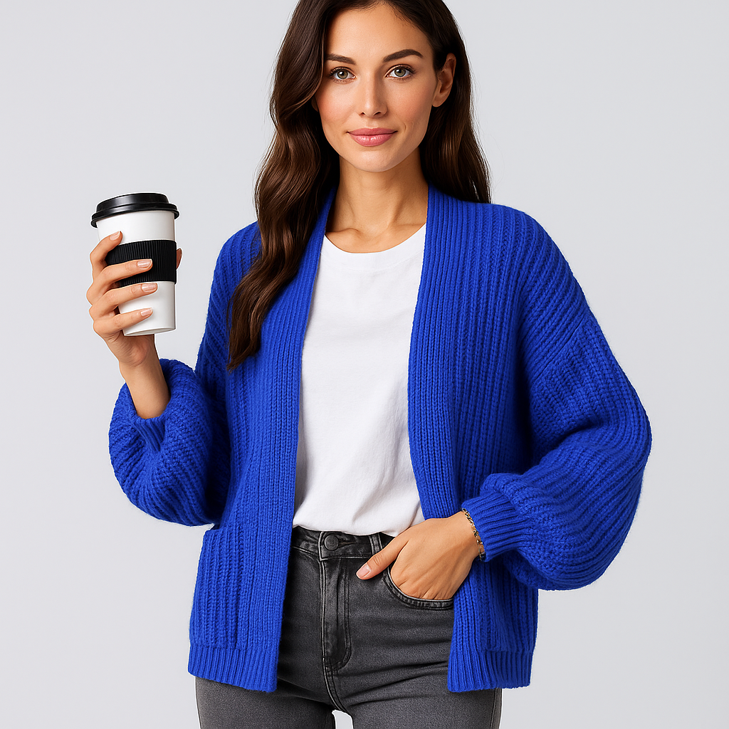 Cardigan con bolsillos para mujer - Aleid