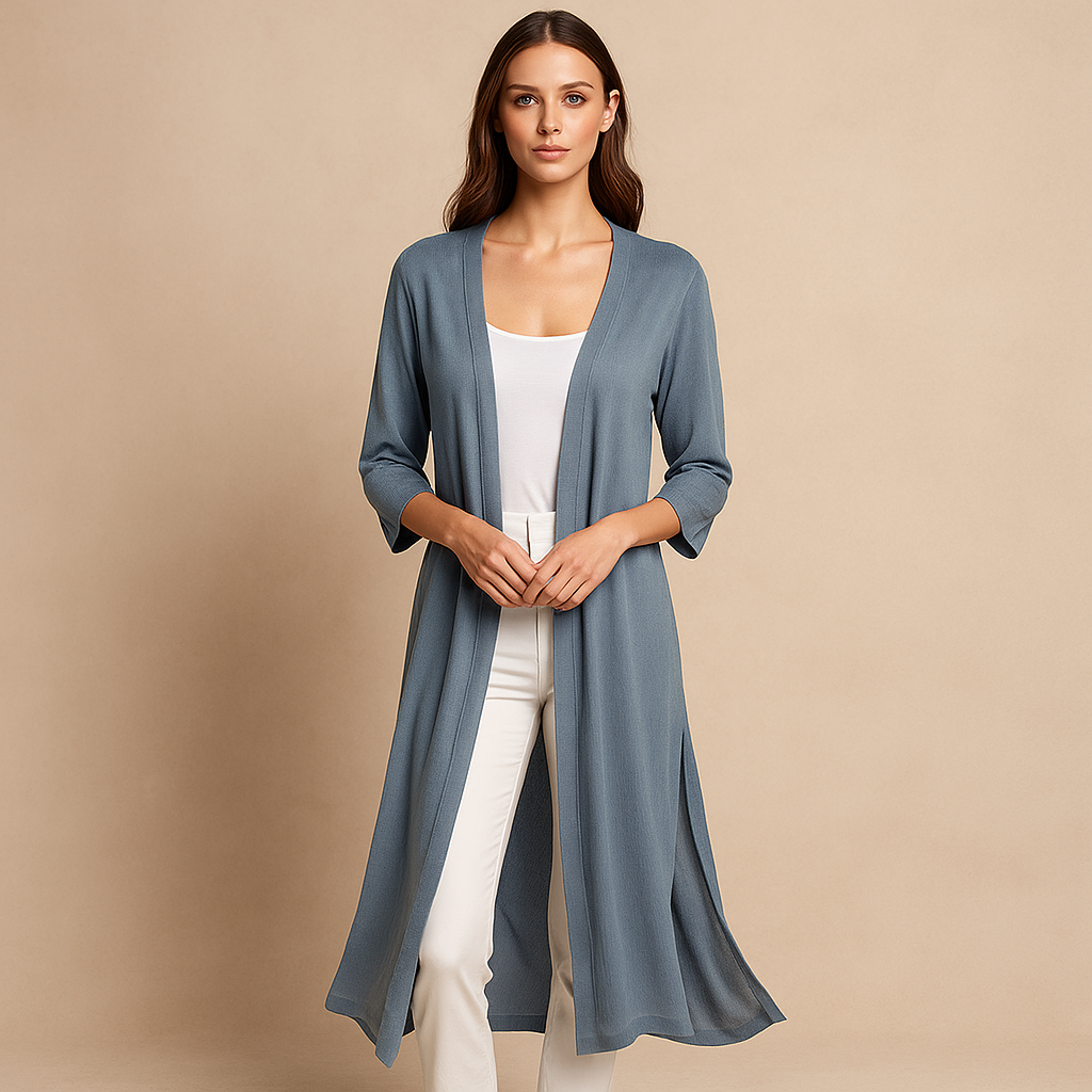 Cardigan mujer largo abierto aire minimalista - Lang