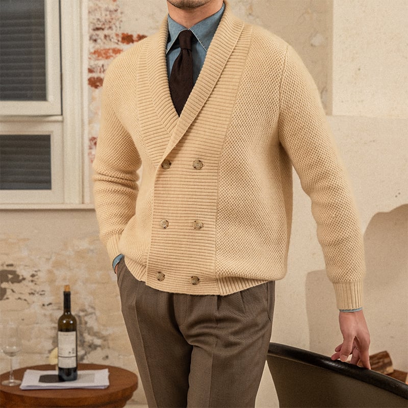 Cardigan de lujo de punto para hombre - Lizandro