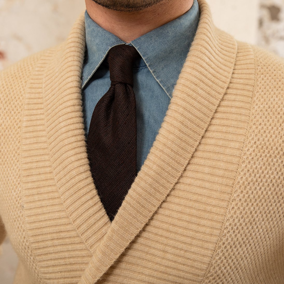 Cardigan de lujo de punto para hombre - Lizandro