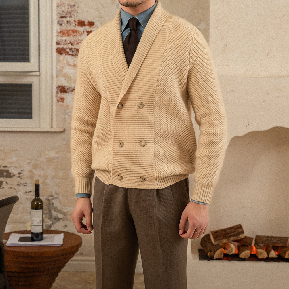 Cardigan de lujo de punto para hombre - Lizandro