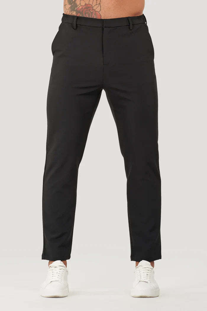 Pantalones rectos de traje hombre estilo sobrio para oficina reuniones de negocio y eventos formales cómodos