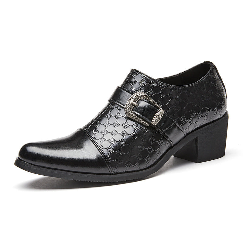 Zapatos de vestir para hombre con cremallera lateral y hebilla - Mirex