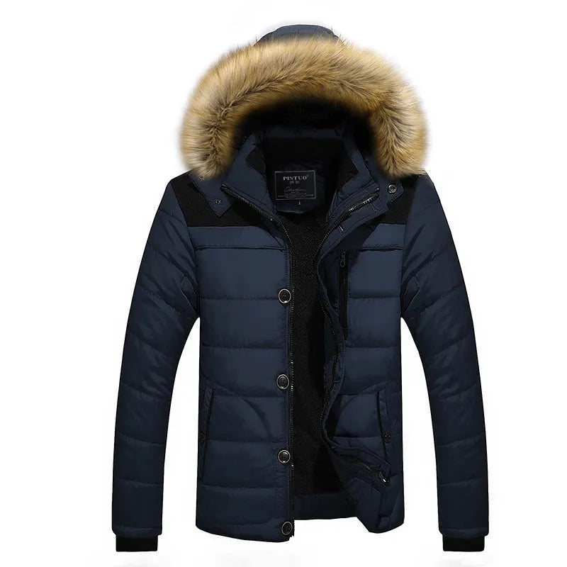 Cazadora acolchada hombre capucha pelo sintético cuello alto deportiva urbana - Aldren
