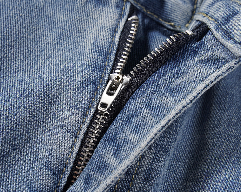 Jeans cargo rectos utilitarios para hombre - Falko