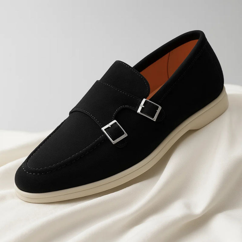 Mocasines elegantes con doble hebilla lateral para hombre - Gael