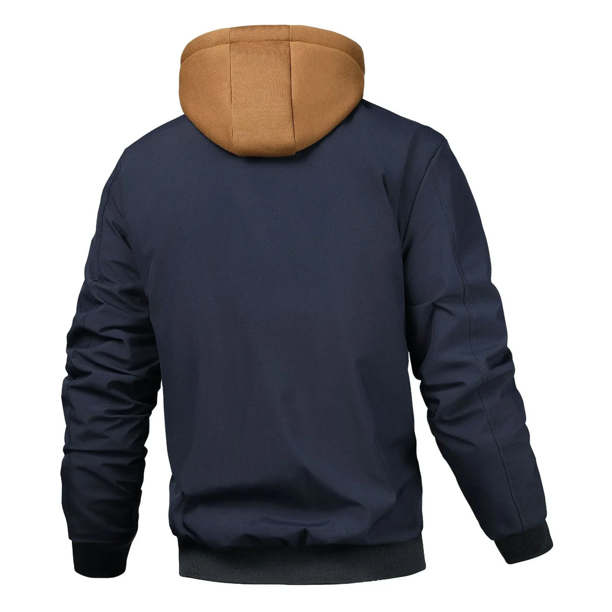 Cazadora bomber hombre acolchada capucha superpuesta interior cuadros urbano - Damián