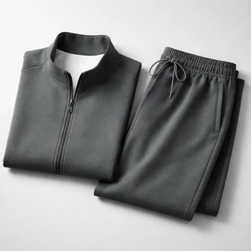 Conjunto deportivo con cierre frontal y pantalón recto para hombre - Adrián