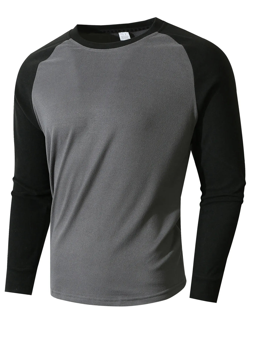 Camiseta térmica hombre manga larga bicolor raglán suave cálida invierno - John