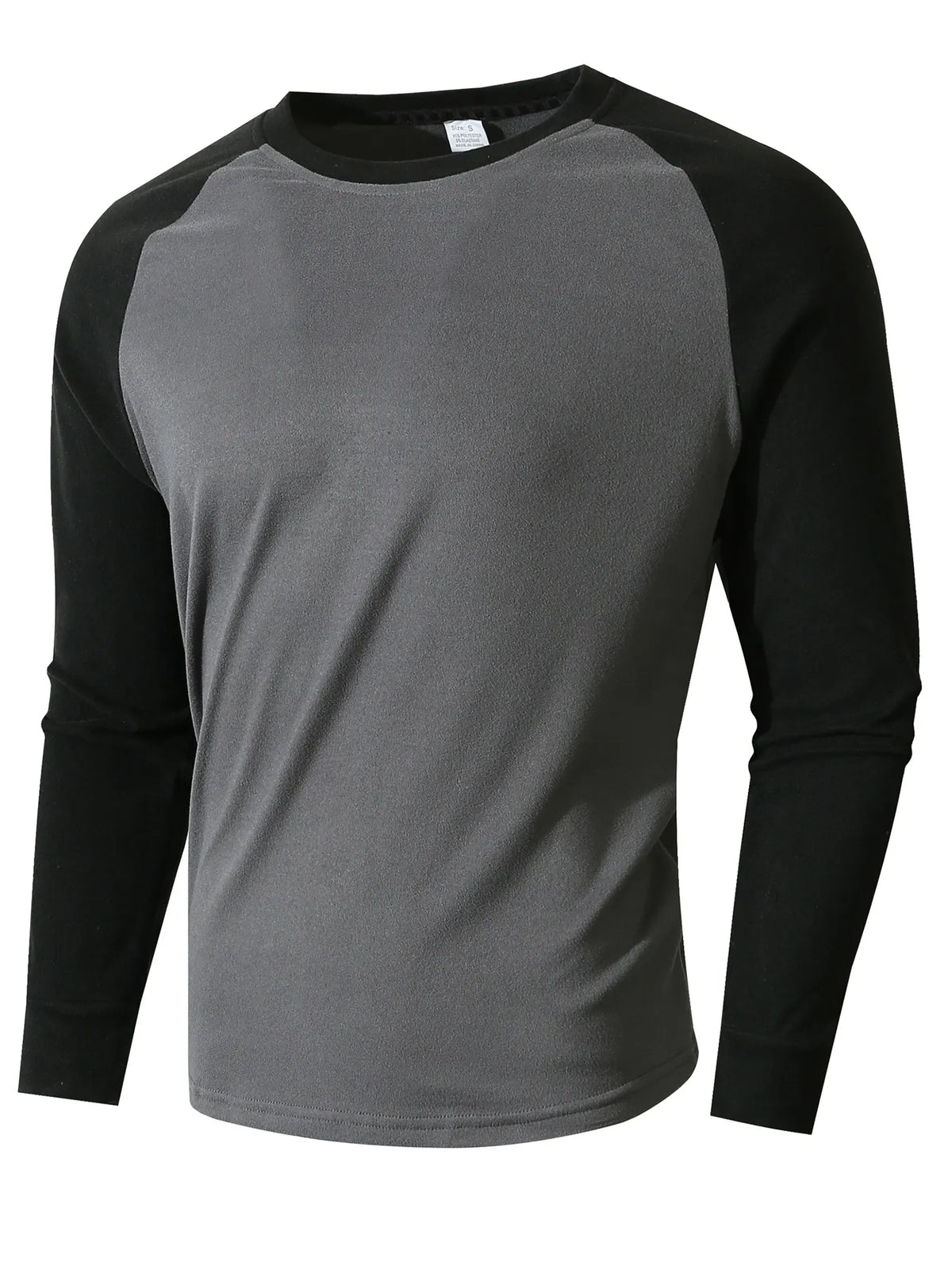 Camiseta térmica hombre manga larga bicolor raglán suave cálida invierno - John
