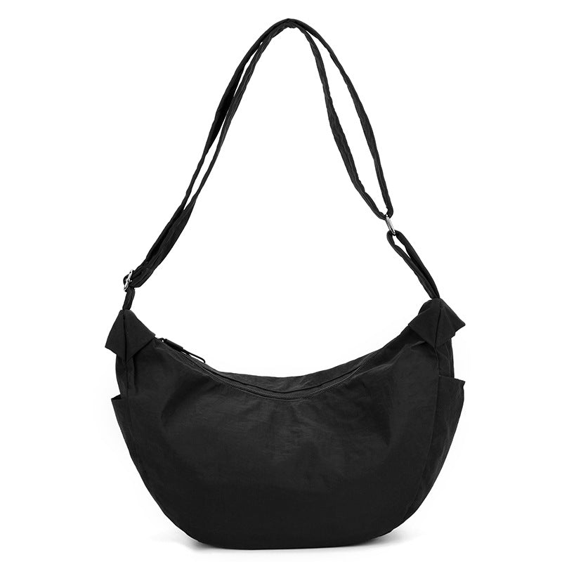 Bolso hombro mujer media luna gran capacidad correa ajustable amplio diario - Manon