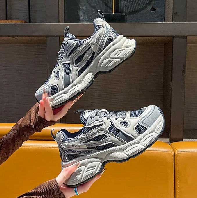 Tenis deportivos para mujer con estilo retro y suela ancha - Jane