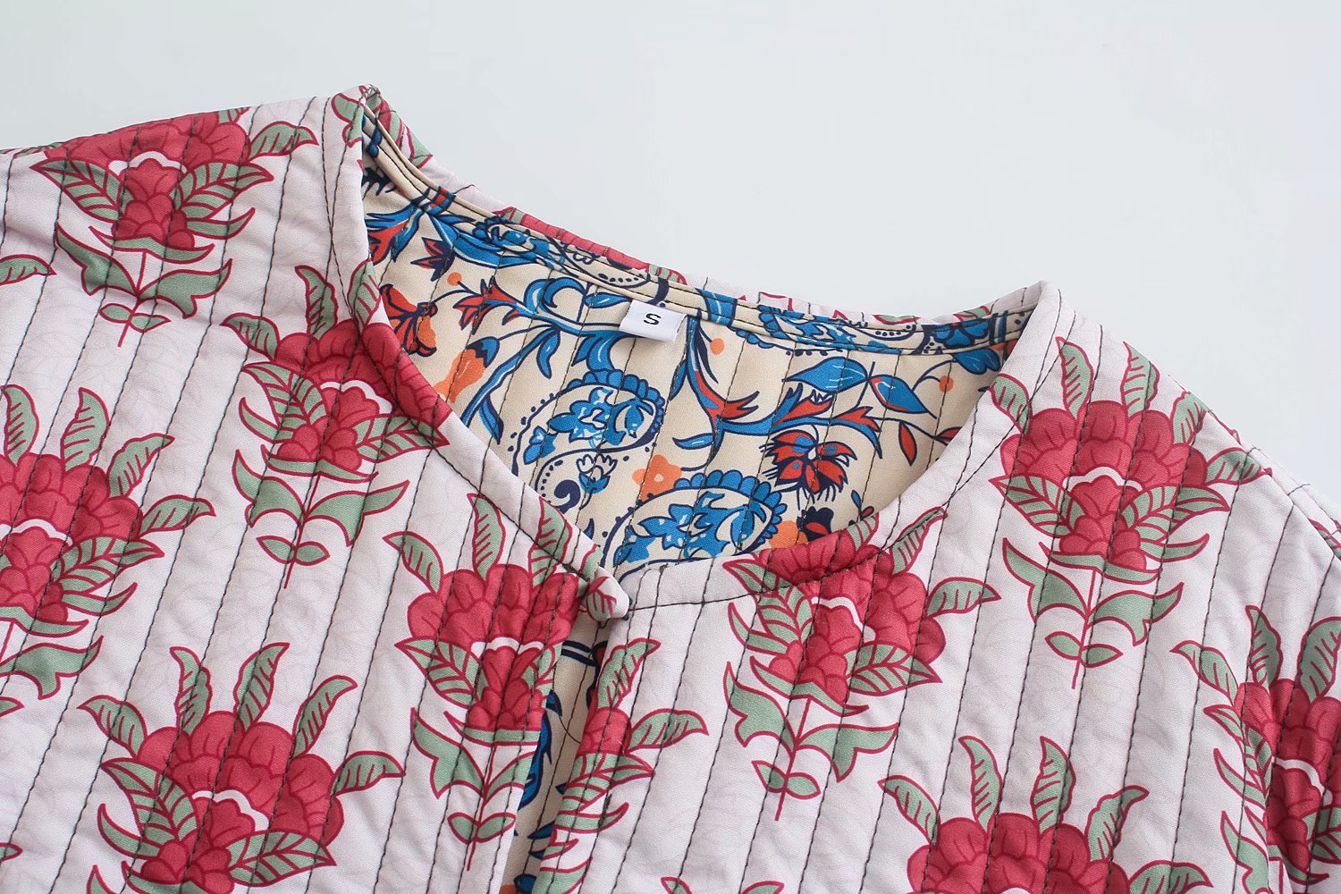 Chaqueta de primavera con estampado patchwork para mujer - Gerlinde