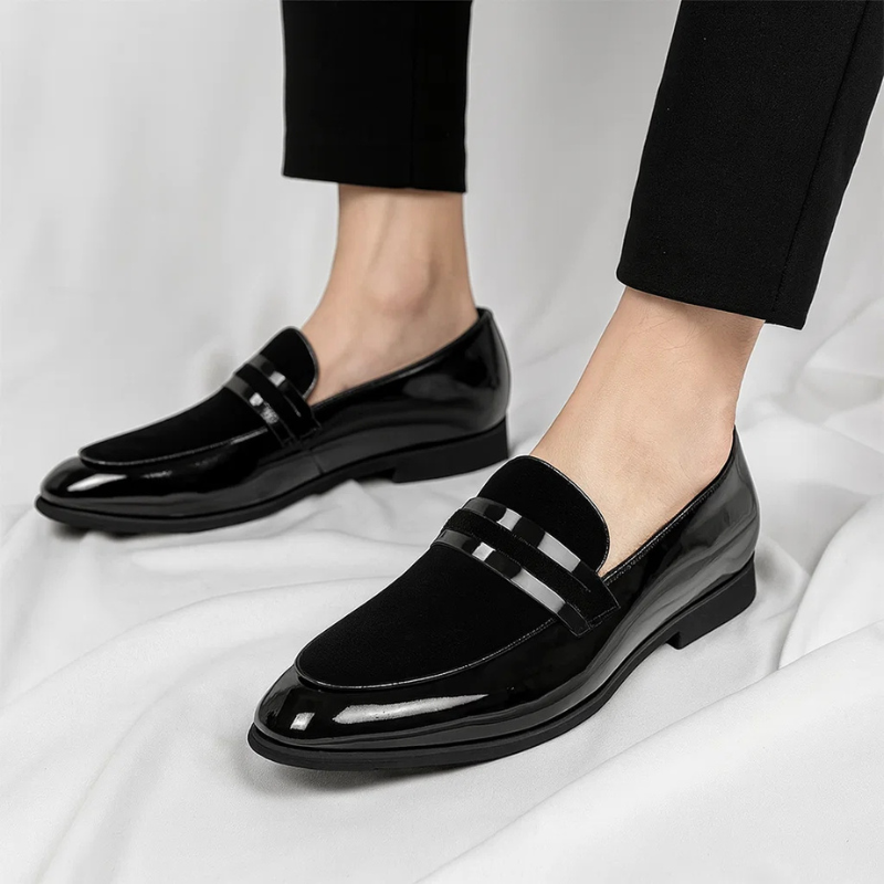 Mocasines de vestir para hombre acabado elegante sin cordones - Tavren