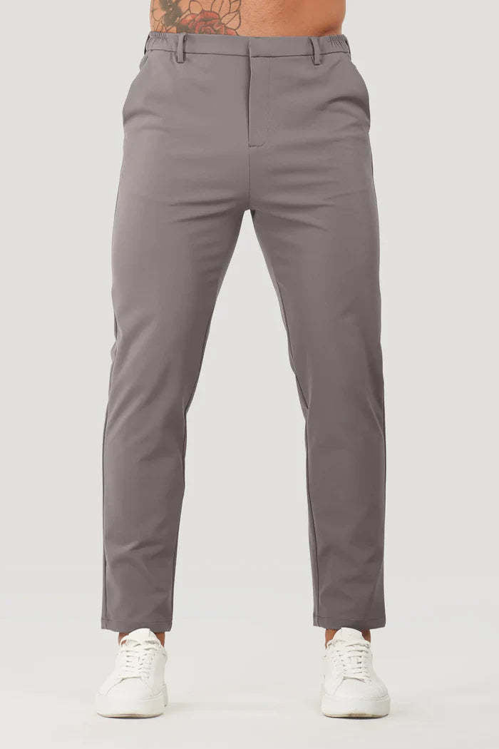 Pantalones rectos de traje hombre estilo sobrio para oficina reuniones de negocio y eventos formales cómodos