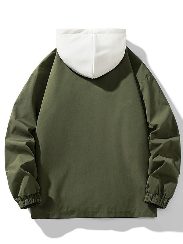 Chaqueta para hombre efecto algodón con capucha integrada y estilo urbano moderno