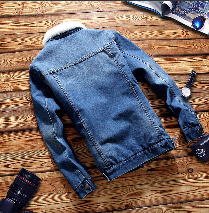 Chaqueta vaquera para hombre de corte recto forrado - Darnel