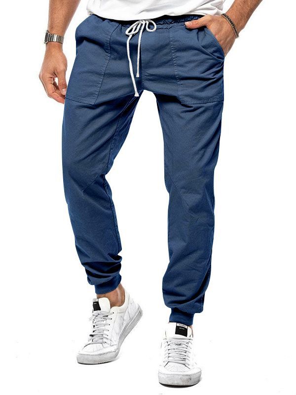 Pantalón jogger tapered con cordón y bolsillos para hombre - Falk