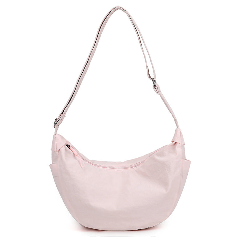 Bolso hombro mujer media luna gran capacidad correa ajustable amplio diario - Manon