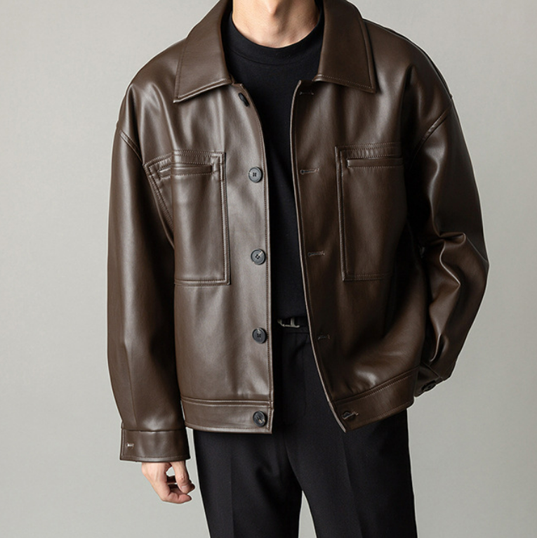 Chaqueta con cierre de botones y bolsillos frontales - Orvex