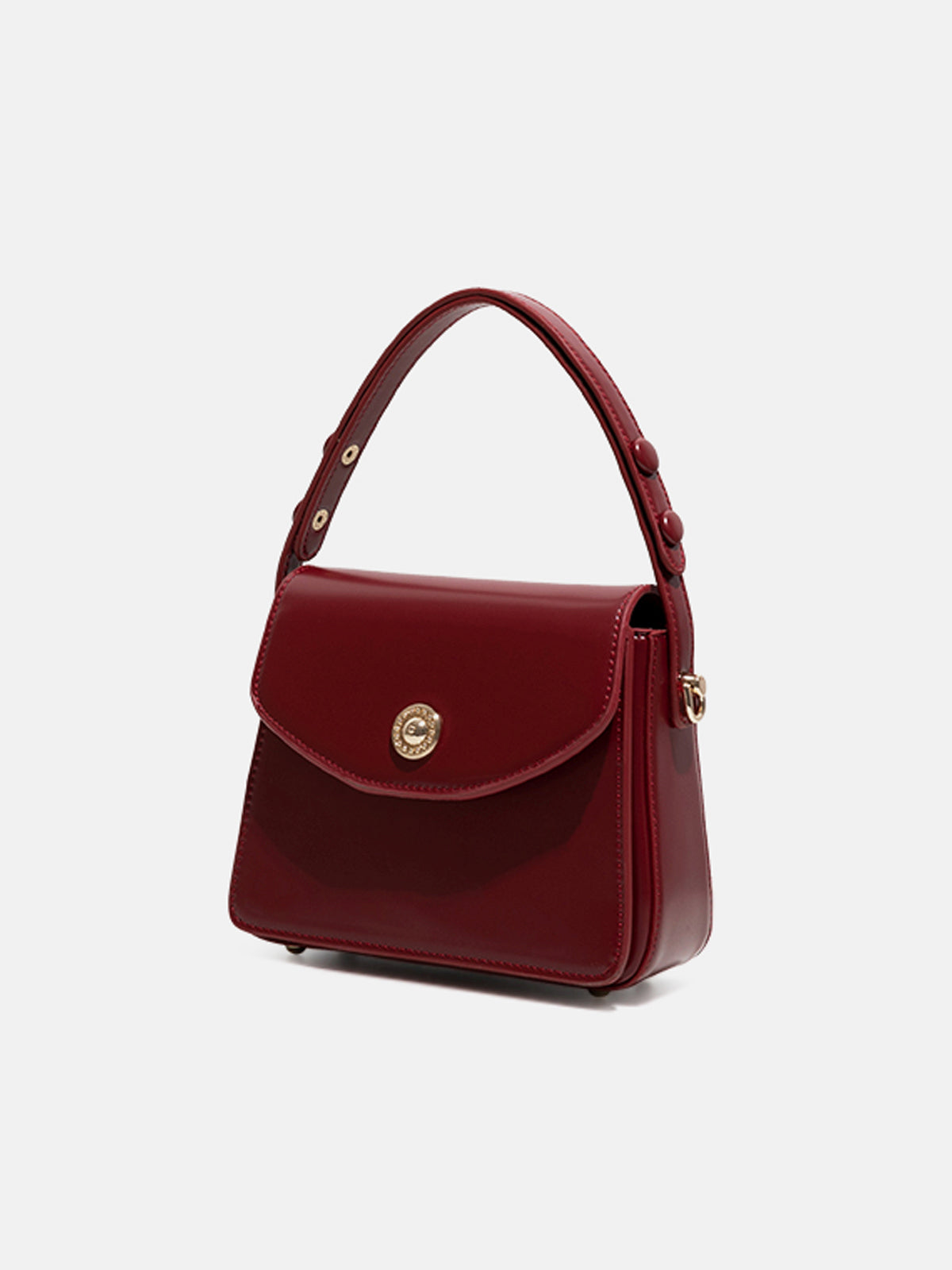 Bolso para mujer de mano con solapa y acabado elegante