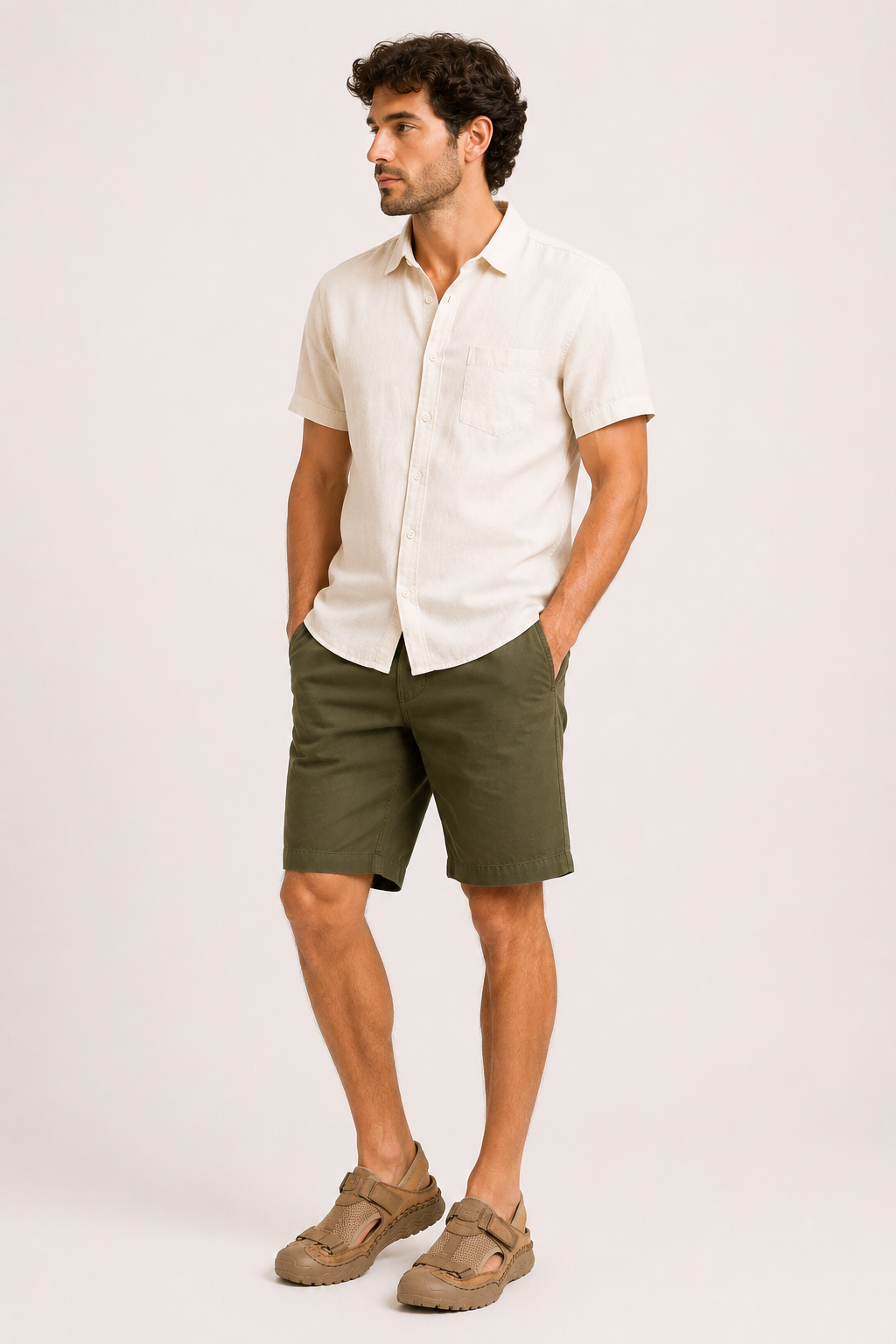 Sandalias hombre punta cerrada correa ajustable suela marcada casual - Rolf