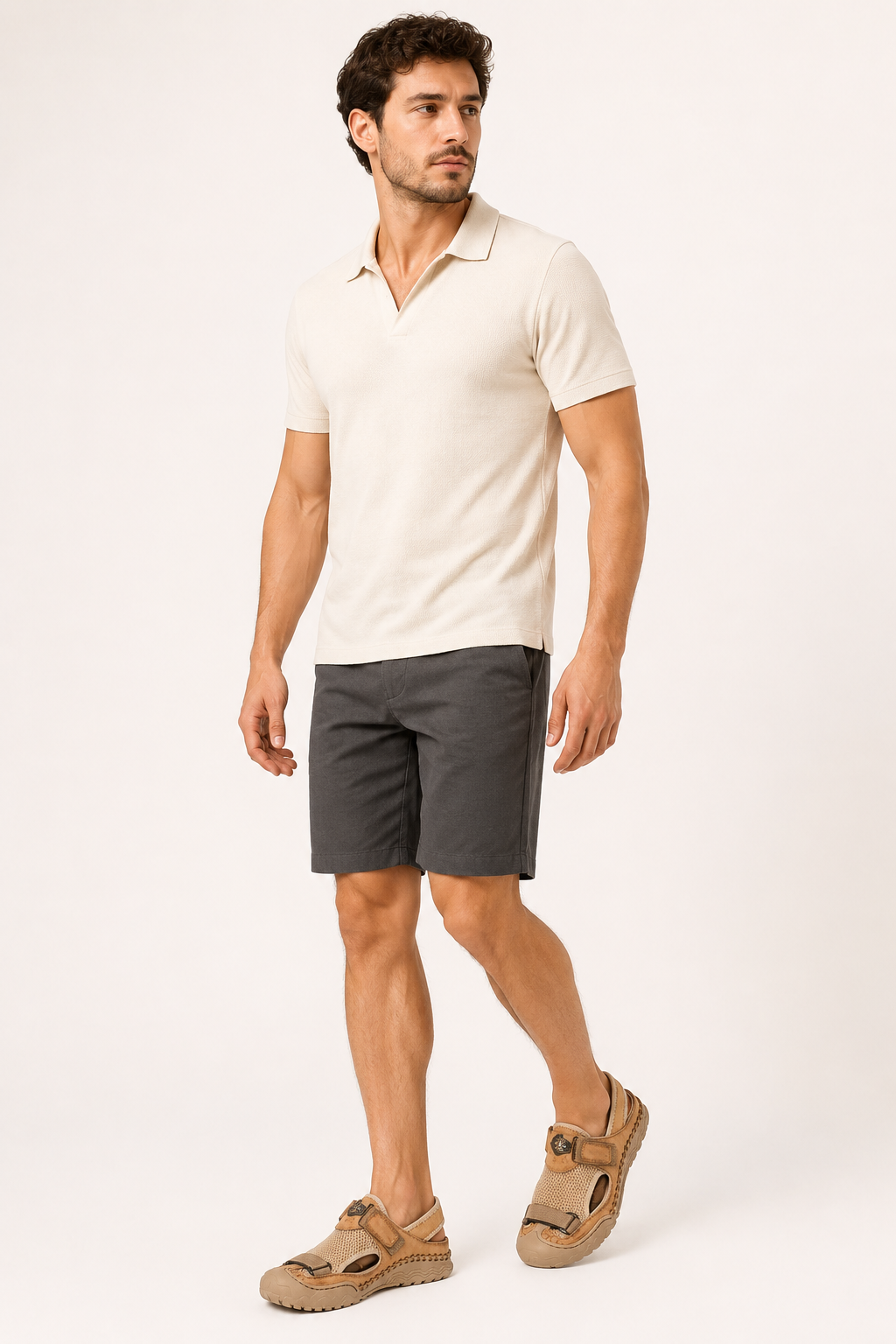 Sandalias hombre punta cerrada correa ajustable suela marcada casual - Rolf