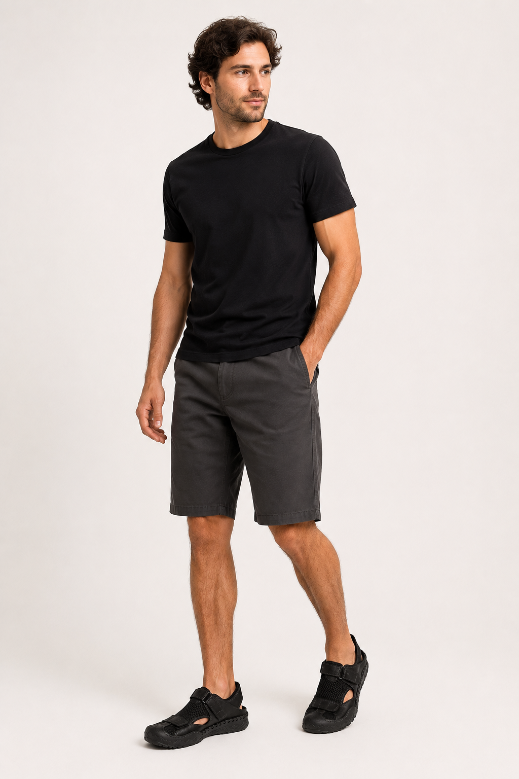 Sandalias hombre punta cerrada correa ajustable suela marcada casual - Rolf