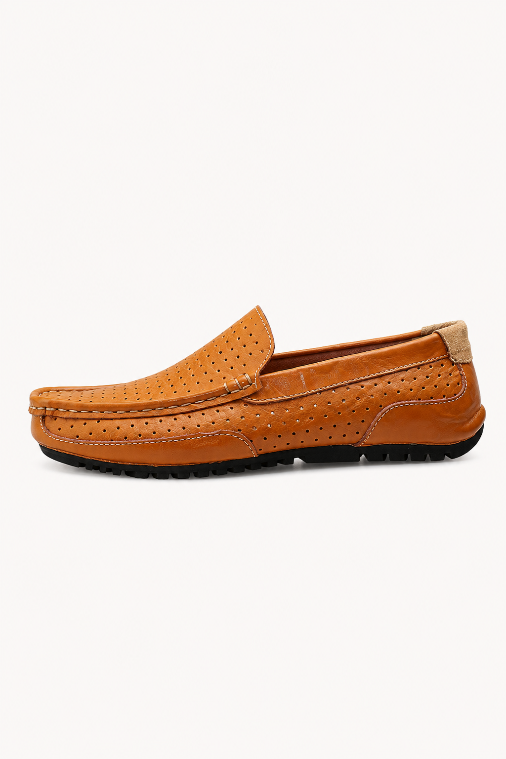 Mocasines hombre slip-on puntera redondeada perforaciones casuales - Rüdiger