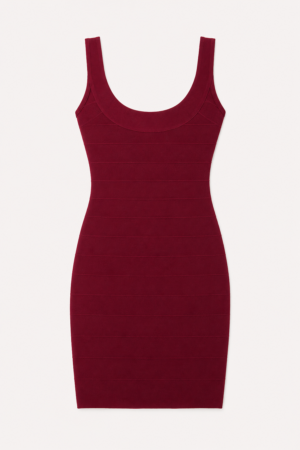 Vestido bandage corto mujer tirantes anchos escote amplio ceñido verano - Bianca