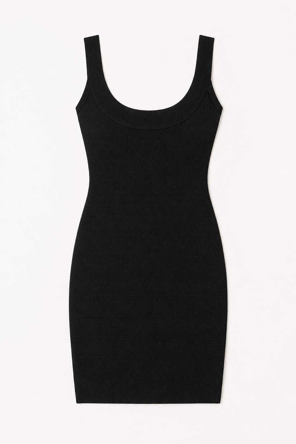 Vestido bandage corto mujer tirantes anchos escote amplio ceñido verano - Bianca
