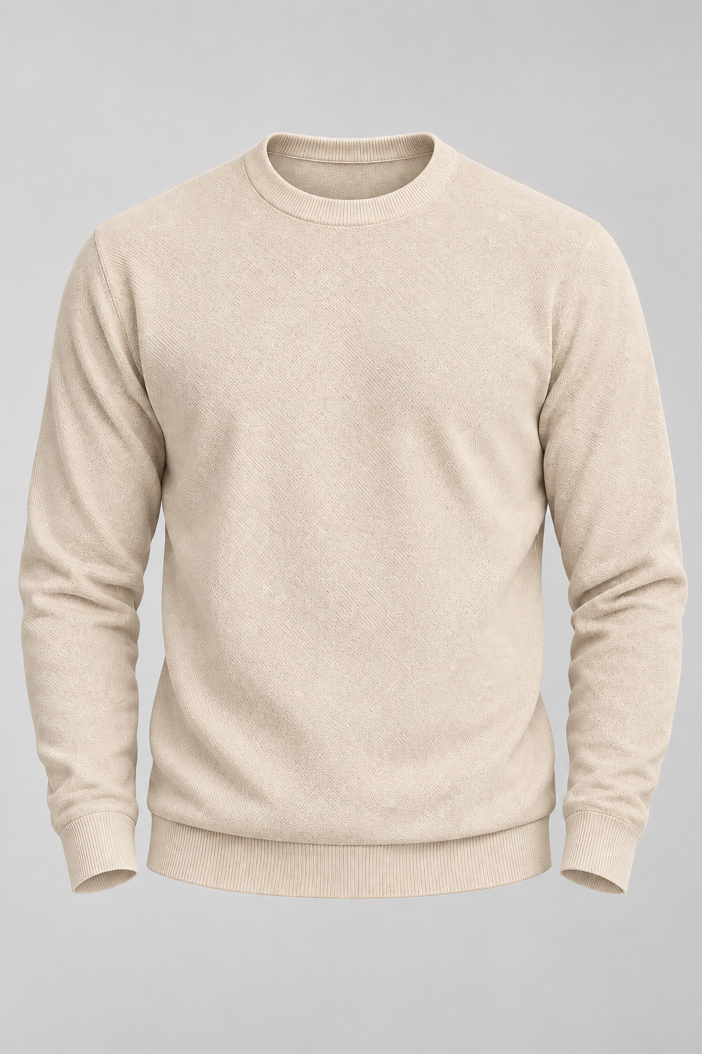 Jersey hombre cuello redondo punto liso manga larga clásico versátil otoño - Nikolai