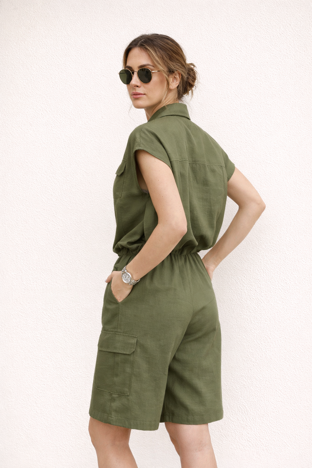 Set veraniego de top sin tirantes y pantalón corto - Elira