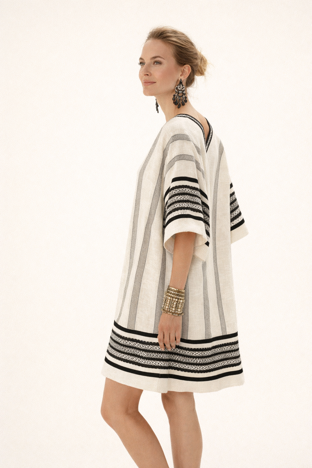 Vestido midi holgado con estampado estilo playa para mujer - Karina